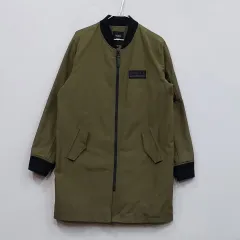 GUESS レディース 100 ジップアップコート 春 秋 カーキ 91734のサムネイル