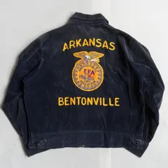 【雰囲気抜群】 FFA ファーマーズ ジャケット【ワーク ジャケット】44 ARKANSAS コーデュロイ 刺繍 古着 26050714のサムネイル
