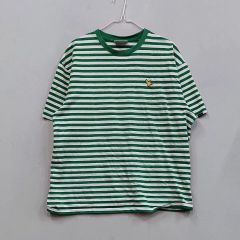 NIGO着用モデル】ヒューマンメイド ハートロゴ ボーダーTシャツ 緑 白