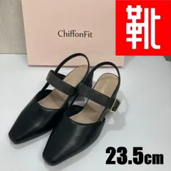 M-843■kutsu.com公式■ChiffonFit　スリングバックパンプス　CF-5141　ブラック　23.5cmのサムネイル