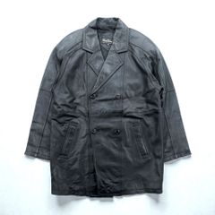 WInd Armor ダブルブレスト ラムレザーコート チェスターコート L