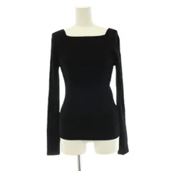 リムアーク rim.ark  Noble slim knit tops ニット セーター 長袖 F ブラック /HK ■OSのサムネイル
