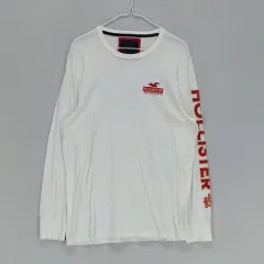 ホリスター メンズ105 ラウンドTシャツ 春 秋 ホワイト 01259のサムネイル