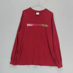 ディスイズネバーザット メンズ105 ラウンドTシャツ 春 秋 レッド 01274のサムネイル