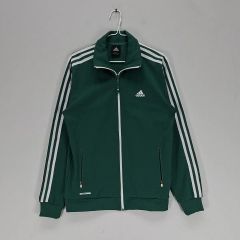 最高配色 アディダス ジャケット×パンツ ベージュ×緑 00s セットアップ