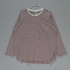 在庫商品 UNIQLO ユニクロ メンズ105 Tシャツ 春 秋 ストライプ 03452