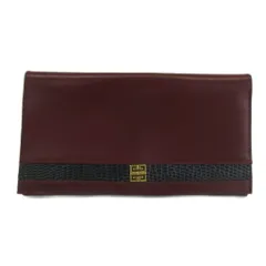 ジバンシィ GIVENCHY 長財布 二つ折り レザー クロコ型押し 切り替え 4Gロゴ ゴールド金具 ボルドー /XZ ■GY11のサムネイル