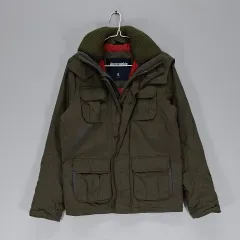 AI 94% Abercrombie アバクロンビー レディース90 キルティングマウンテンパーカー 秋冬 カーキ 64748のサムネイル