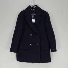 AI 95% Tommy Hilfiger トミーヒルフィガー レディース90 ウールコート 春 秋 ネイビー 64794のサムネイル