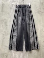 PAGEBOY ページボーイ ラインイージー デニムパンツ 楽ちん カジュアル size02S/ブラック ■■ レディースのサムネイル