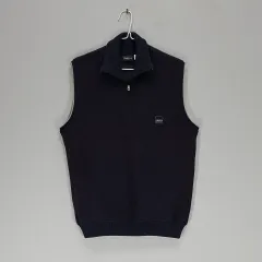 AI 95% FILA フィラ メンズ100 ジップアップベスト 秋・冬 ネイビー 02038のサムネイル
