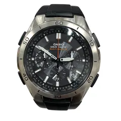 ★稼働品★CASIO カシオ ウェーブセプター マルチバンド6 WVQ-M410 ブラック×シルバー 電波ソーラー キングラム[01]のサムネイル