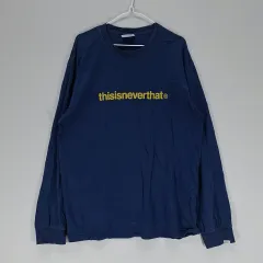 ディスイズネバーザット メンズ105 ラウンドTシャツ 2021 春秋 ブルー 03831のサムネイル