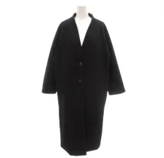 ショコラフィネローブ chocol raffine robe ノーカラーコート F ネイビー 総裏地 ラグランスリーブ 2B  /MX ■ECF005のサムネイル