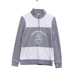 CASTELBAJAC カステルバジャック レディース スポーティーなハーフジップTシャツ 95 グレー 75502のサムネイル