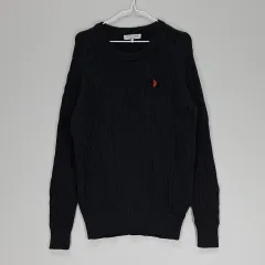 U.S. POLO ASSN. メンズ100 ニットTシャツ 2020 春 秋 ブラック 04171