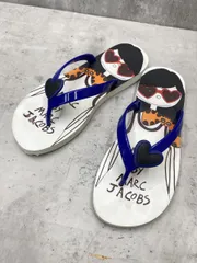 MARC BY MARC JACOBS マークバイマークジェイコブス ミスマーク ビーチ サンダル size23.5cm/白×ネイビー ■◆ レディースのサムネイル
