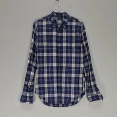 OUR LEGACY 長袖 チェックシャツ ネイビー ホワイト - メルカリ