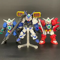 ★ショップ限定割引クーポン発行中★ モビルスーツアンサンブル【中古品/ほこり】 19 アストレイブルーフレーム+フル・ウェポン/14 ガンダムAGE-1+タイタス用エフェクトパーツ/14 スパローウェアセット 完成品 ガンプラ ガシャポン 2628