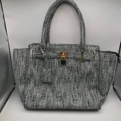 タ　rienda（リエンダ）　ハンドバッグ　モノトーン　中古品のサムネイル
