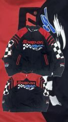 スナップオン ナイロン USA古着 90s レーシングジャケット 車 工具 L