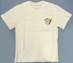【中古】Tシャツ パンどろぼう1(あくび) 刺繍Tシャツ クリーム フリーサイズ 「パンどろぼう POP UP SHOP 2025 ～しゅっちょうパンどろぼう～」のサムネイル