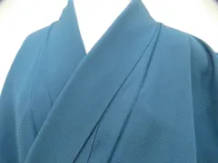 【一輝堂】色無地 夏物 絽 一つ紋 身丈約157cm 裄丈約62cm 26z05-2626