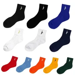 【送料無料】 サイズ：22-25cm　定番 【IN THE PAINT(インザペイント)】 バスケ　ソックス　ブラック　ホワイト　ITP25121のサムネイル
