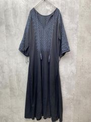 Cardo Fabrica カルドファブリカ リネンワンピース フリー ブラック