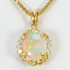 天然ブラックオパール1.877ct /ダイヤモンド0.25ct.プラチナリング 