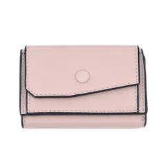 【栄】ヴァレクストラ コンパクト パース 三つ折り財布 ウォレット ピンク レザー シルバー金具 小物 その他 箱未使用のサムネイル