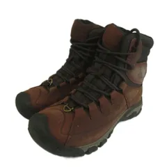 キーン KEEN ターギー レース ブーツ ハイ ポーラー ウォータープルーフ TARGHEE LACE BOOT HIGH POLAR WP トレッキングシューズ ウィンター 登山靴 レザー 防水 防寒 レースアップ US7 25cm 茶色 1019914のサムネイル