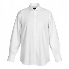 84e29④ TOM FORD トムフォード 長袖シャツ コットンシャツ ビジネス サイズ 39-15 1/2 無地 ホワイト コットン100％ メンズ 紳士服u02tのサムネイル