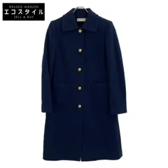 Tory Burch　トリーバーチ　10006301 ネイビー 金ボタン ロングコート　XSのサムネイル