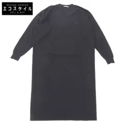 BALENCIAGA　バレンシアガ　ウール BBロゴ刺しゅう Vネック ニットワンピース レディース ブラック S 599890 19年　Sのサムネイル