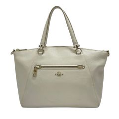 COACH コーチ レザートートバッグ テータム アイボリー 34398 Y2K