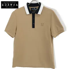 FRED PERRY　フレッドペリー　×RAF SIMONS ブラウン 鹿の子ポロシャツ　40のサムネイル
