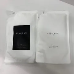 W2153 K AIRGRAN エアグラン ナチュラルストレート シャンプー 350ml / トリートメント 350g つめかえ用 計2点セットのサムネイル