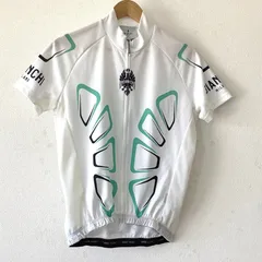 5312 BIANCHI ビアンキ MILLANO 半袖 サイクルジャージ ホワイト Mサイズ ポリエステル イタリア製 メンズのサムネイル