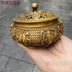 銅器 龍鳳茶缶 貯蔵缶 茶道具 装飾品 工芸品 置物 - メルカリ