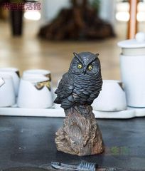 銅器 大展宏図 フクロウ 家庭 応接間 事務室 装飾品 工芸品 置物