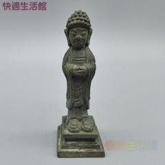 Bronze miniature Buddha statue, craftwork, art object, ornament GY529