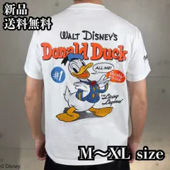 【FLAG STAFF/フラッグスタッフ】DONALD DUCK TEE 半袖 Tシャツ 刺繍 ドナルドダック ディズニー バイク ツーリング ユニセックス 462520 ホワイト 新品 未使用 正規品 送料無料のサムネイル
