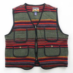 roar ロアー リバーシブルダウンベスト カシミヤ混ウール×レオパード柄 