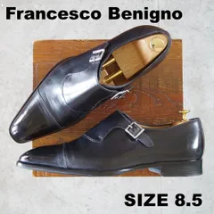 美品★(伊)フランチェスコ・ベニーニョ SIZE 8.5【★モンクストラップ/黒】カーフ/メンズ/Francesco Benigno★o906のサムネイル