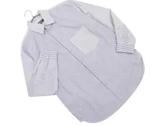 COMME CA ISM コムサイズム ストライプ 長袖 シャツ sizeM/紺ｘ白 ■◇ メンズ