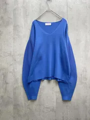 OPAQUE.CLIP オペークドットクリップ Vネック ニット セーター size38/M/青 ■◇ レディースのサムネイル