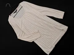 BURBERRY バーバリー ボーダー ロゴ刺繍 カットソー size1/白ｘベージュ ■◇ レディースのサムネイル