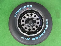展示未使用品 ハイエース用15インチ4本セット! ナイトロパワーH12ショットガン 6.0J-15 6H139.7 +33 ジオランダーG056 ホワイトレター付き!のサムネイル