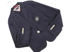 TOMMY HILFIGER トミーヒルフィガー テーラード ジャケット sizeM/紺 ■◇ レディースのサムネイル